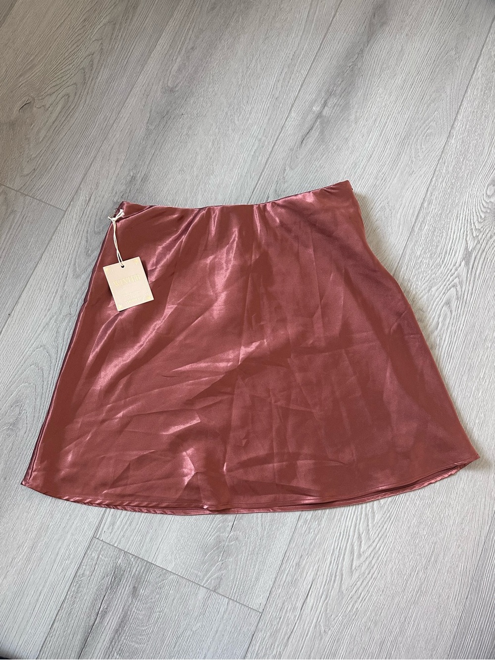F21 mini satin skirt